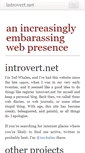 Mobile Screenshot of introvert.net